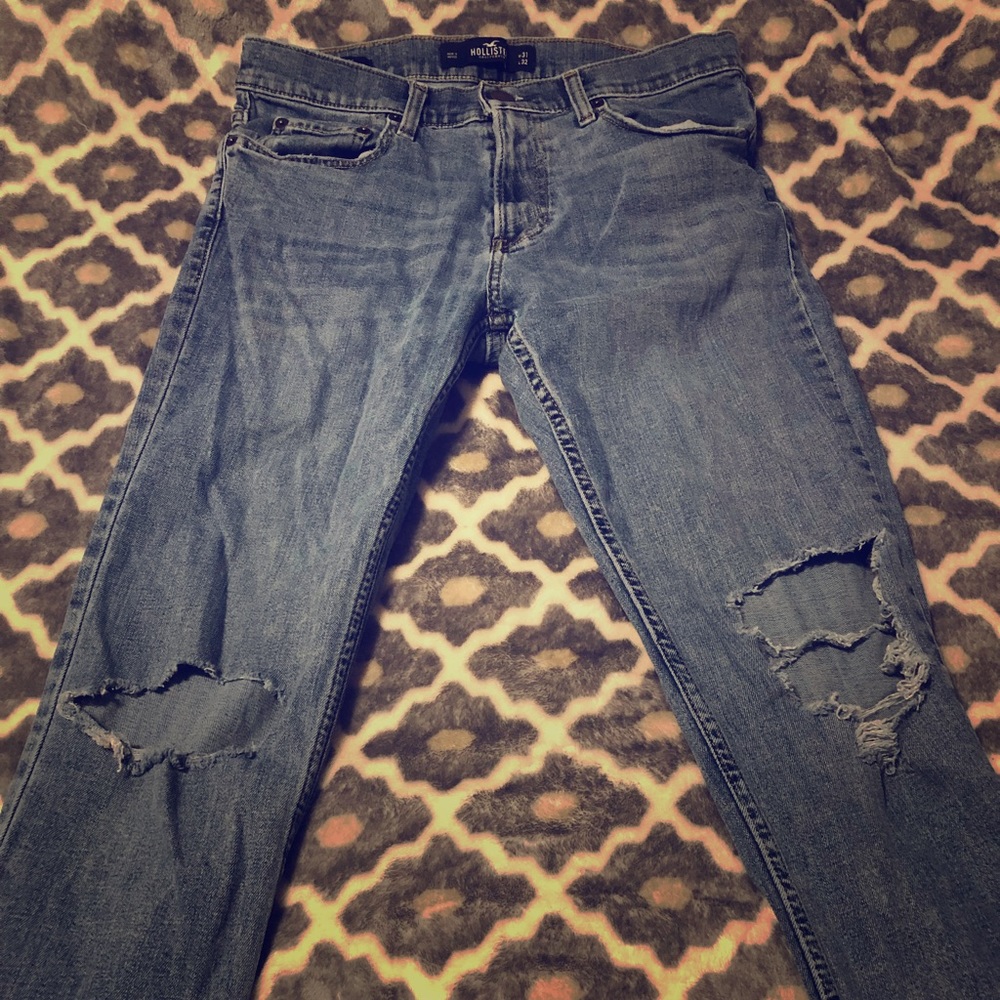 Distressed Hollister Jeans